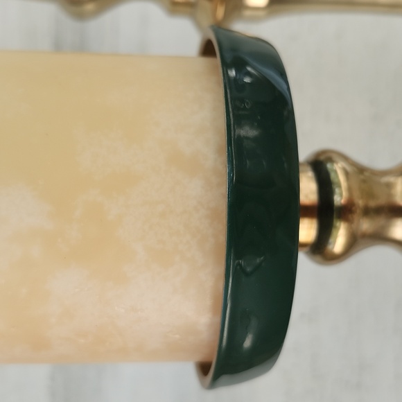 SCOTT LIVING BRASS TALL CANDLE HOLDERS - Picture 3 of 12